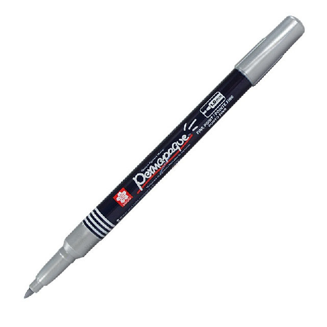 Marker suchościeralny, Sakura Permapaque, Fine, 053 Silver