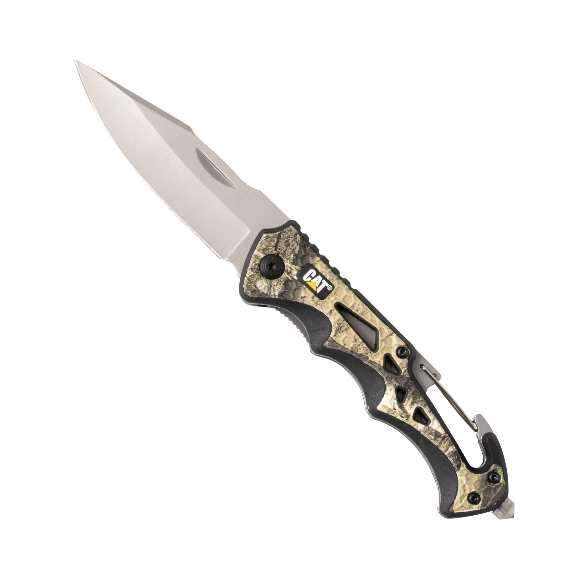 CAT Nóż składany 19,0 cm Folding Knife Real Tree Camouflage