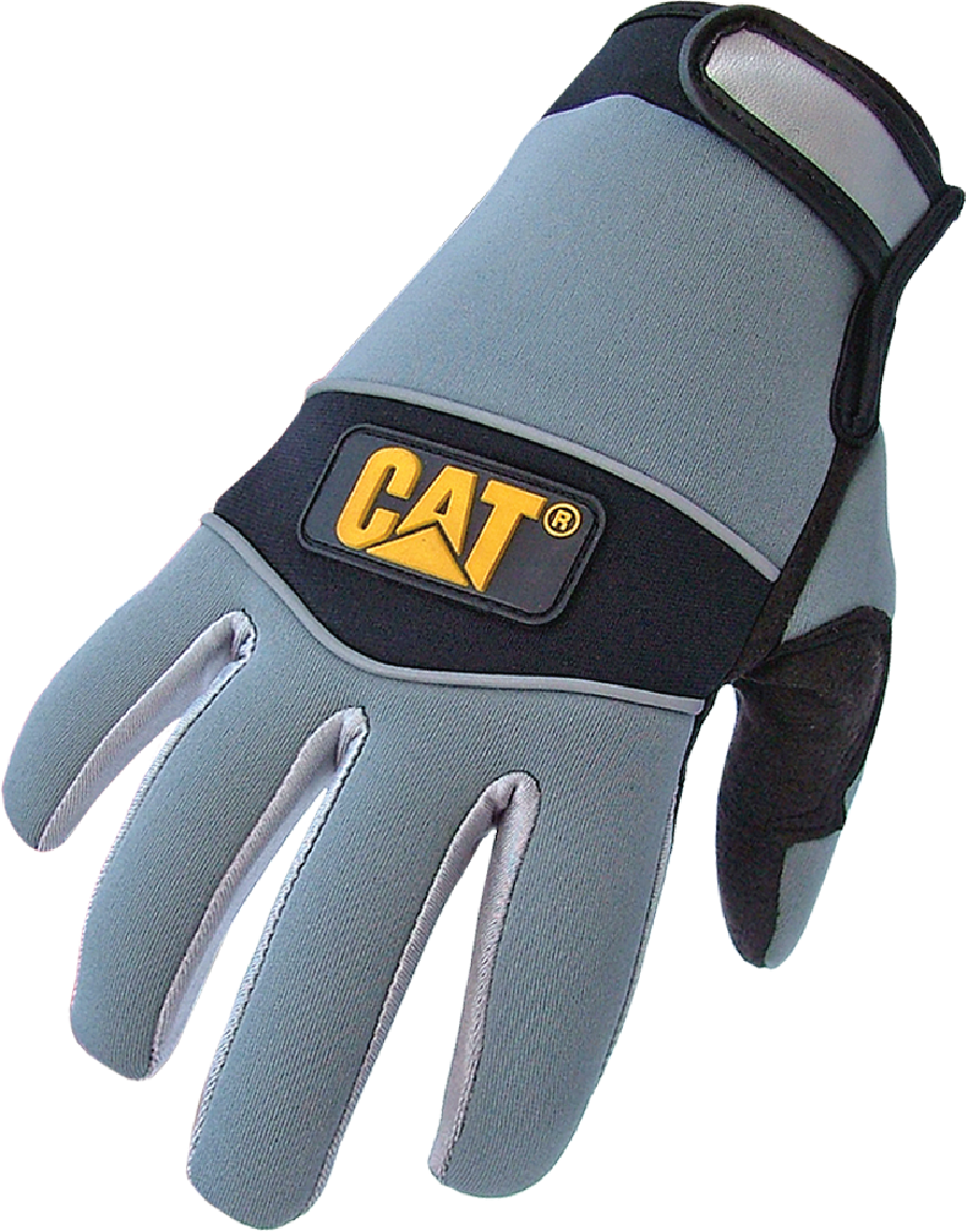 CAT Rękawice Synthetic Leather Pad, Neoprene Back l