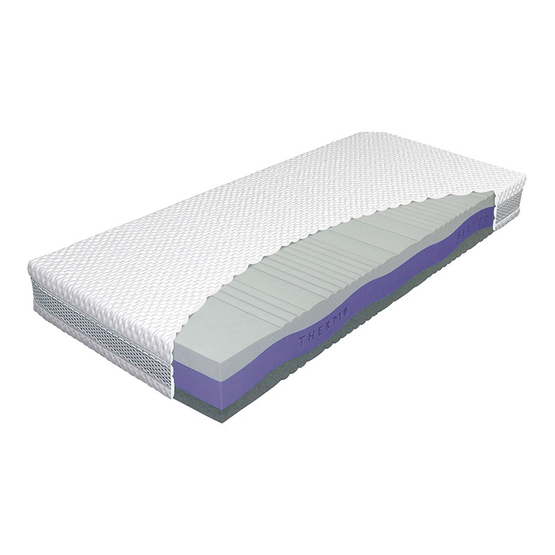 Materac THERMO SILVER MATERASSO piankowy : Rozmiar - 80x200, Pokrowce Materasso - Silk Touch I Darmowa dostawa I Raty