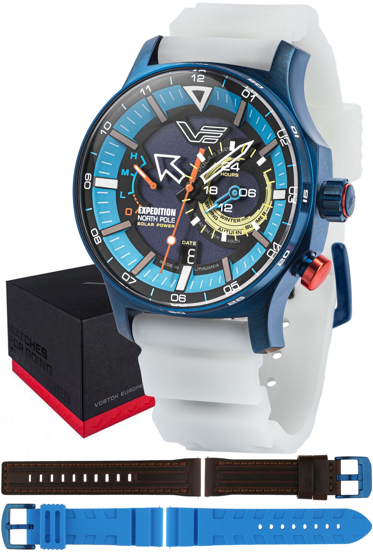 Zegarek Vostok Europe VS57-595D736SW Expedition North Pole 1 Polar Ice Solar 47mm
