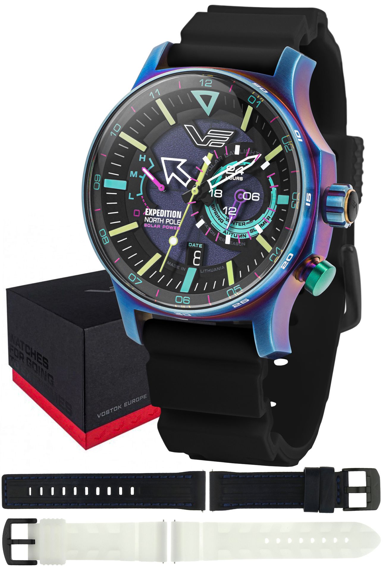 Zegarek Vostok Europe VS57-595D737SB Expedition North Pole 1 Polar Light Solar 47mm
