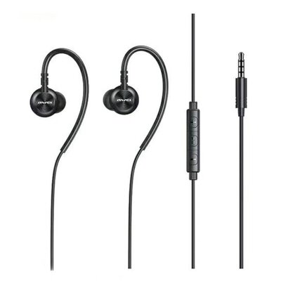 AWEI L3 3,5mm jack czarny/black
