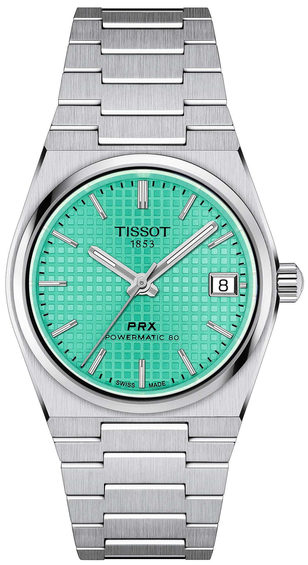 Zegarek Tissot T137.207.11.091.01 PRX POWERMATIC 80 Light Green 35mm