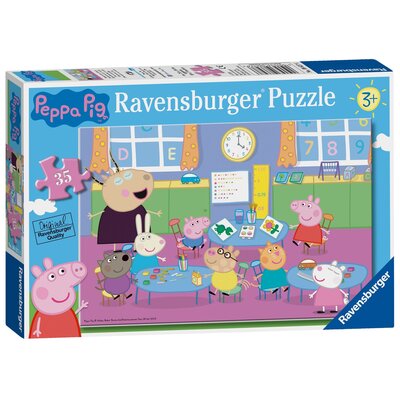Ravensburger Puzzle 35 Świnka Peppa i cała klasa -