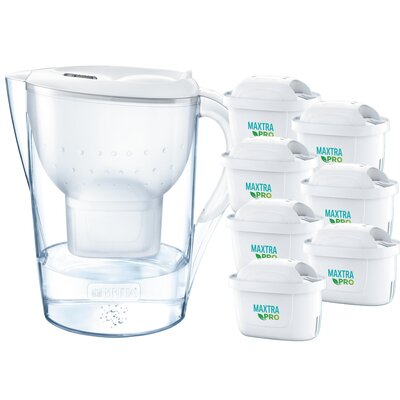 Dzbanek filtrujący BRITA Marella XL Biały + 7 wkładów Pure Peformance Pro