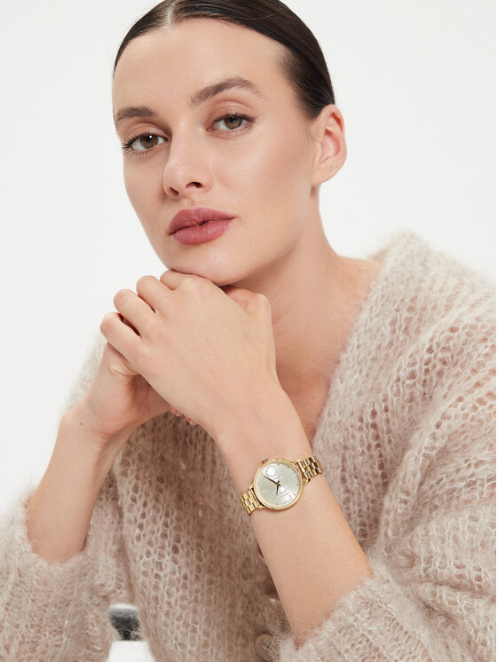 Liu Jo Zestaw zegarek i bransoletka Couple Plus TLJ2040 Złoty