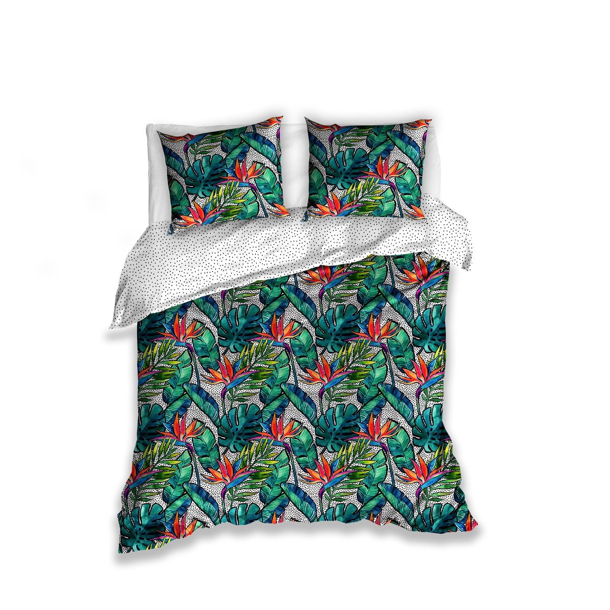 Pościel bawełniana satynowa CARBOTEX ROT191136, 160x200 cm, 3-elementowa