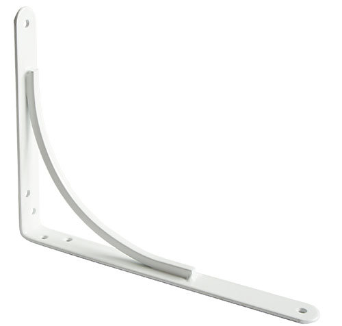 Stalowa biała podpórka półki 250x200mm, model 10, hiszpańskiej firmy AMIG.