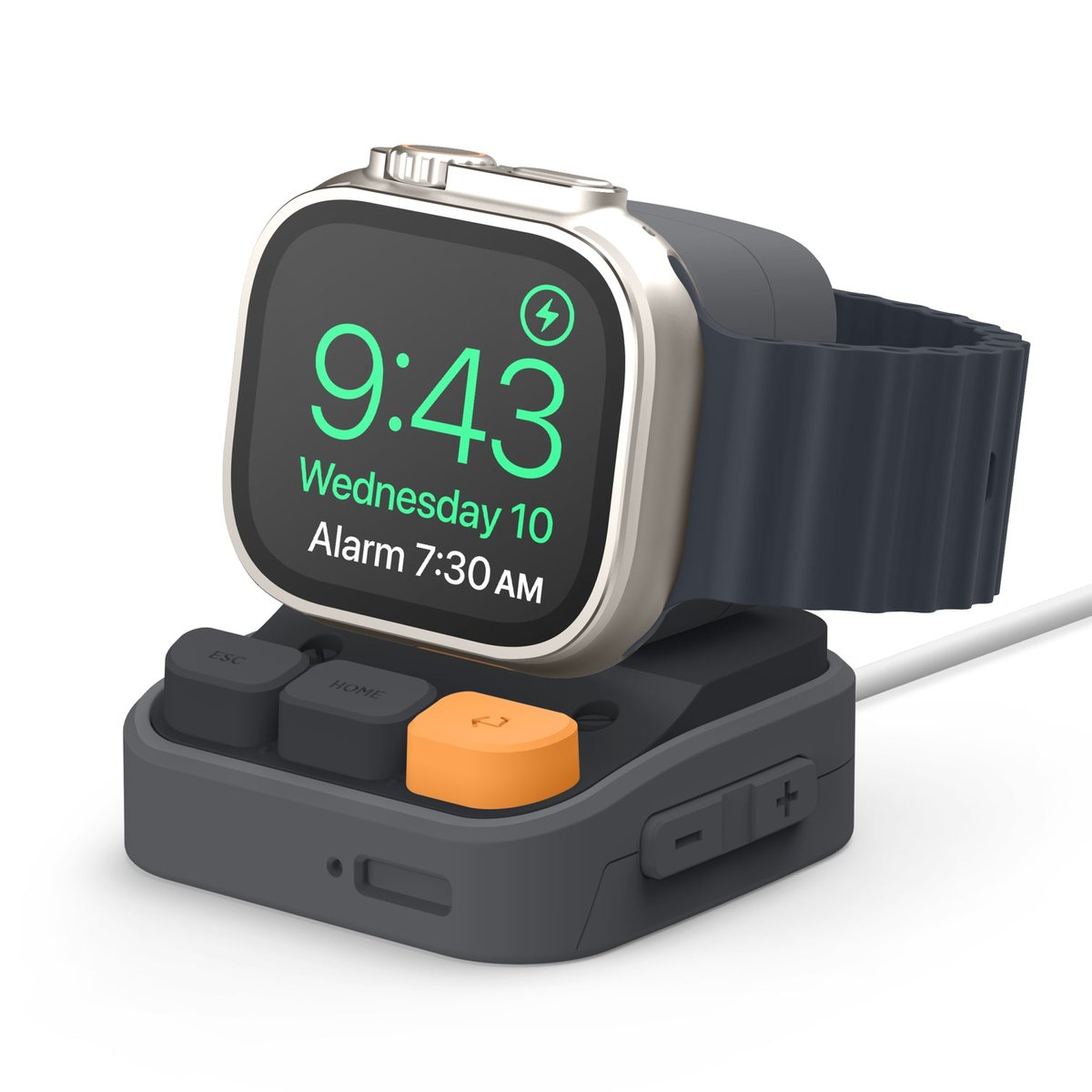 ELAGO Uchwyt W9 na Apple Watch Ultra, Retro Podstawka, Dark Gray