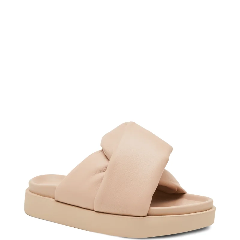 INUIKII Skórzane klapki Soft Crossed