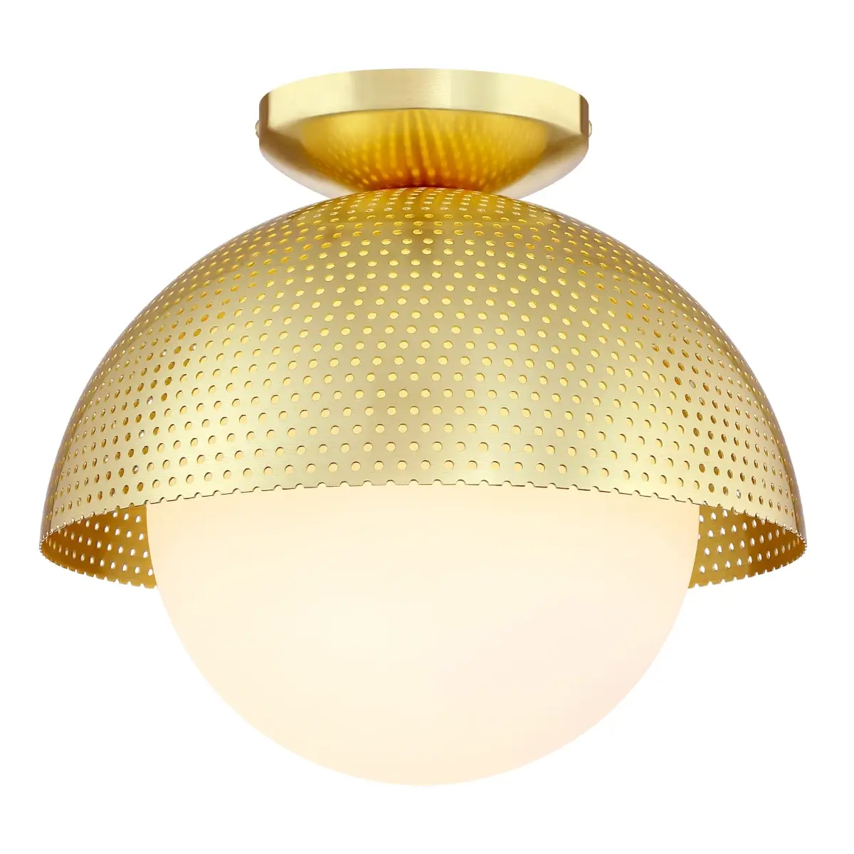 Sufitowa lampa ażurowa Modena C01807BR Cosmolight metalowa mosiądz