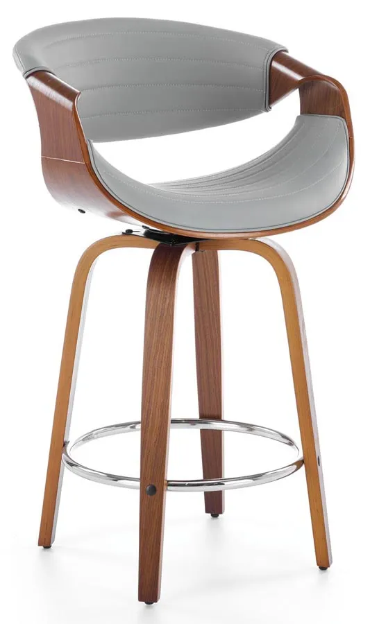 Hoker w stylu modern retro orzech + popielaty K4-N72