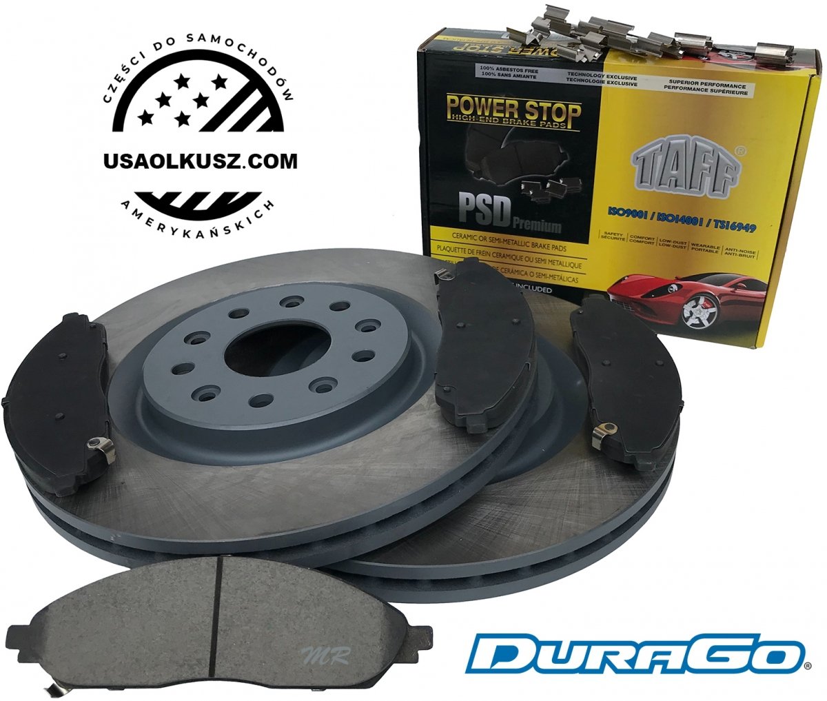 Przednie klocki + tarcze hamulcowe 350mm BR3 Chrysler Pacifica AWD 2020-