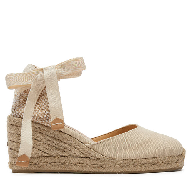 Espadryle Castañer Carina/6/001 020964 Biały