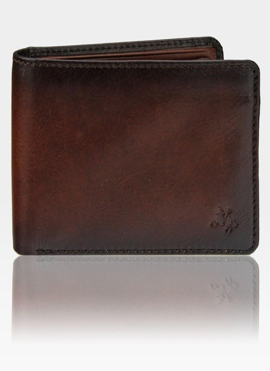 Visconti Portfel Męski Skóra AT-6 Brąz RFID Tap&Go