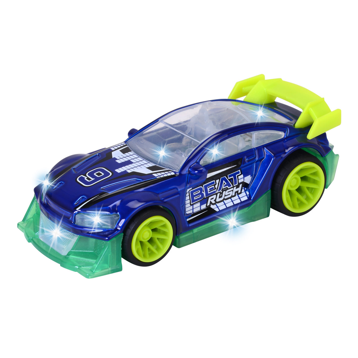 Dickie Toys, Streets'n'Beatz samochód, Midnight racer, niebieski, 14 cm