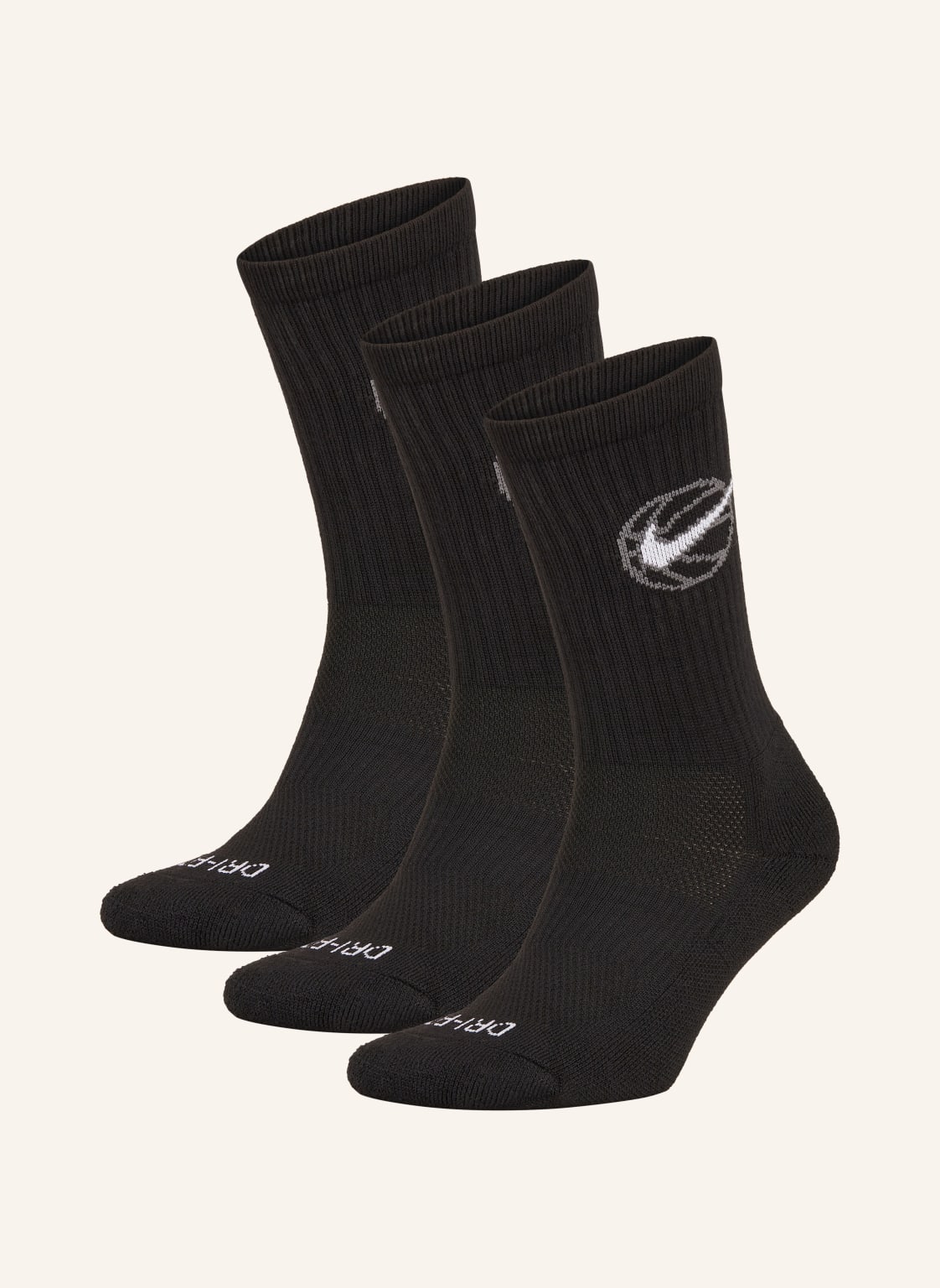 Nike Skarpety Sportowe Everyday Crew, 3 Pary schwarz