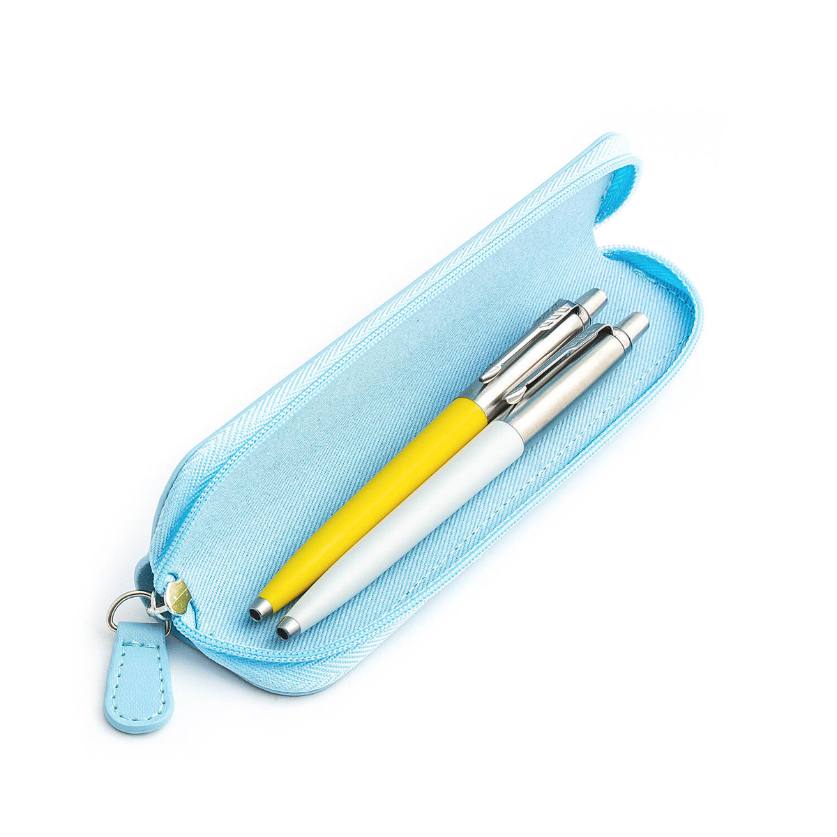 Zestaw prezentowy długopis Parker Jotter Originals Żółty i Perłowy z niebieskim etui