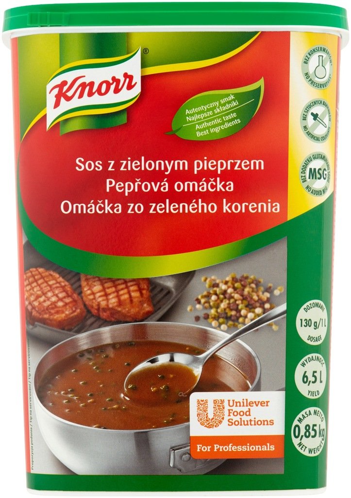 Sos z zielonym pieprzem Knorr 850g