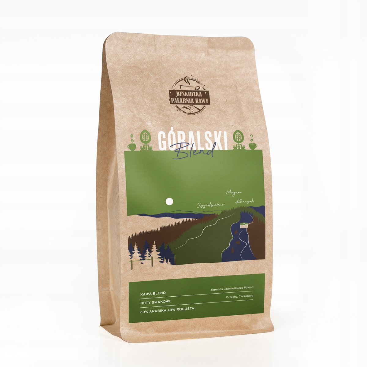 ŚWIEŻO PALONA KAWA ZIARNISTA GÓRALSKI BLEND 250G SPECIALITY DO EKSPRESU
