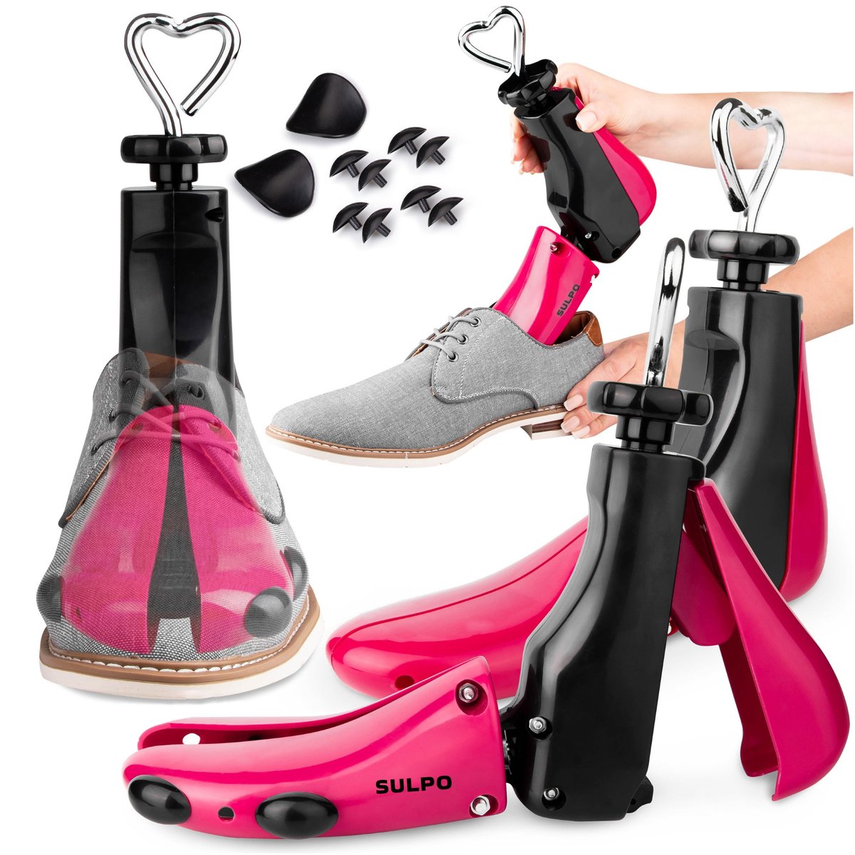 Regulowane prawidła do butów rozciągające ciasne obuwie para r. 35-41