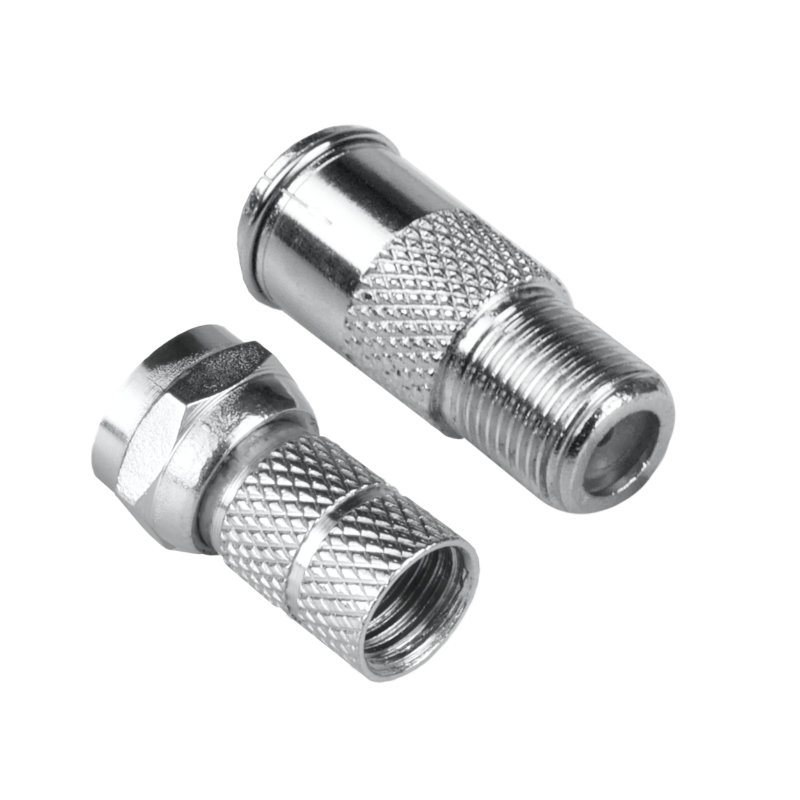 Adapter gniazdo TV-gniazdo F + wtyk F
