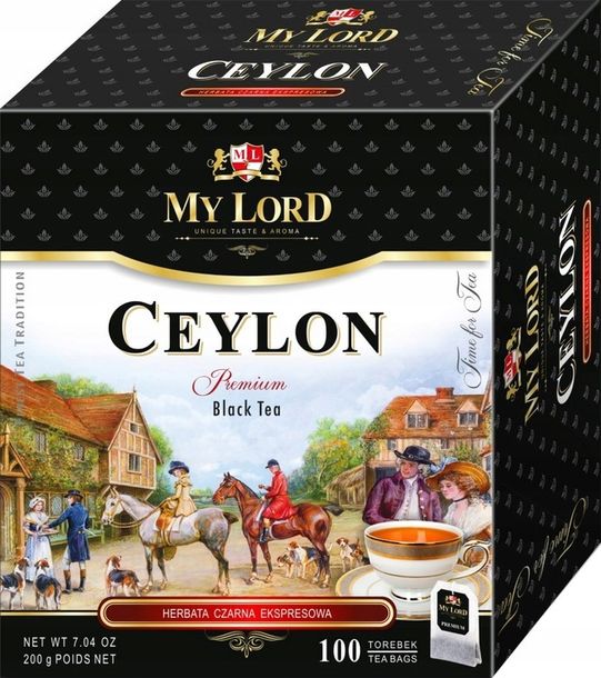 My Lord Herbata CEYLON Czarna PREMIUM 100 tb 200g