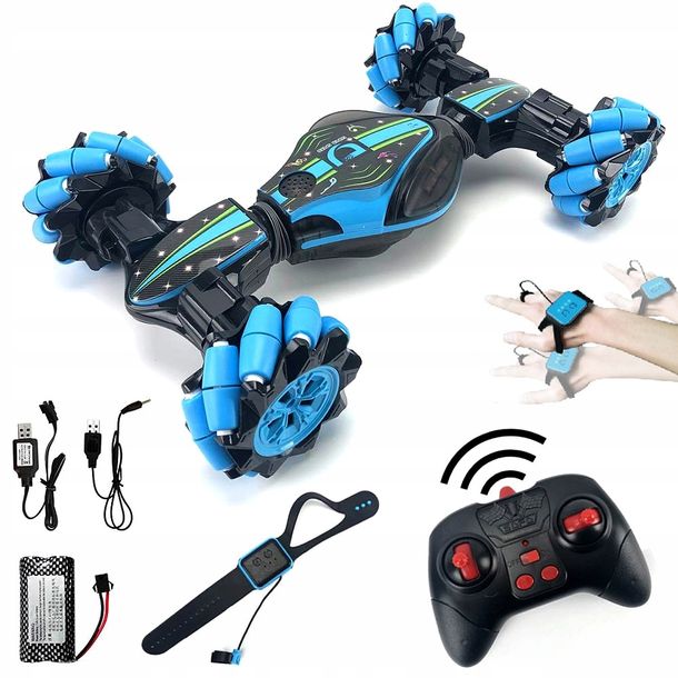Samochód Zdalnie Sterowany Gestami 4x4 Auto Drift Pilot +zegarek Muzyka Led