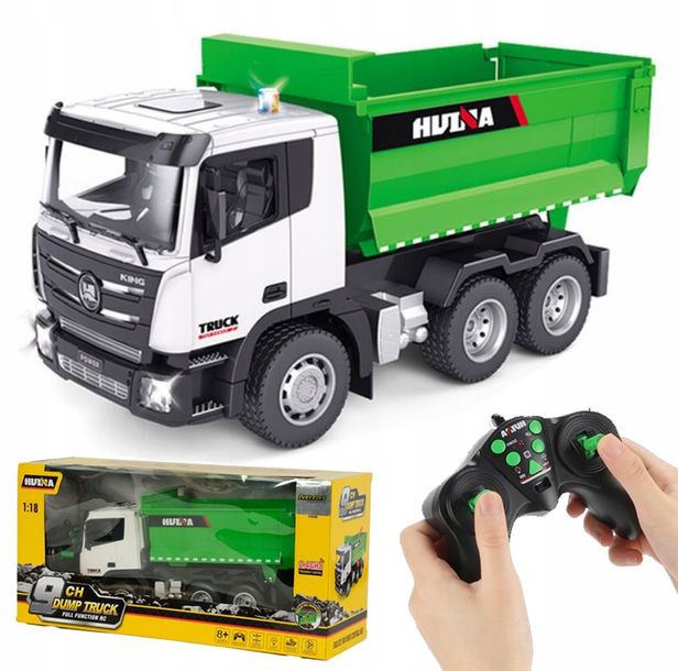 Duża Wywrotka Ciężarówka Zdalnie Sterowana Auto Rc Tir Na Pilot Akumulator