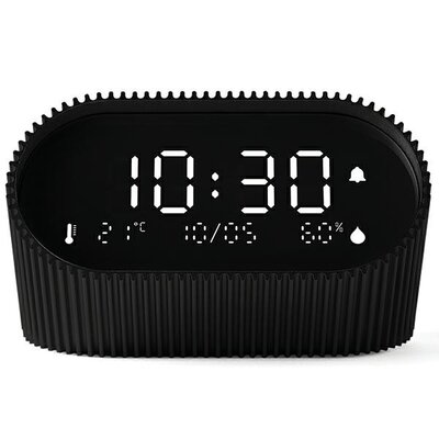 Budzik LEXON Ray Clock LR155MN3 Czarny