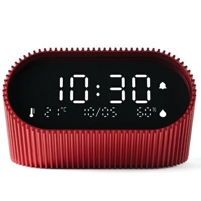 Budzik LEXON Ray Clock LR155SR3 Czerwony