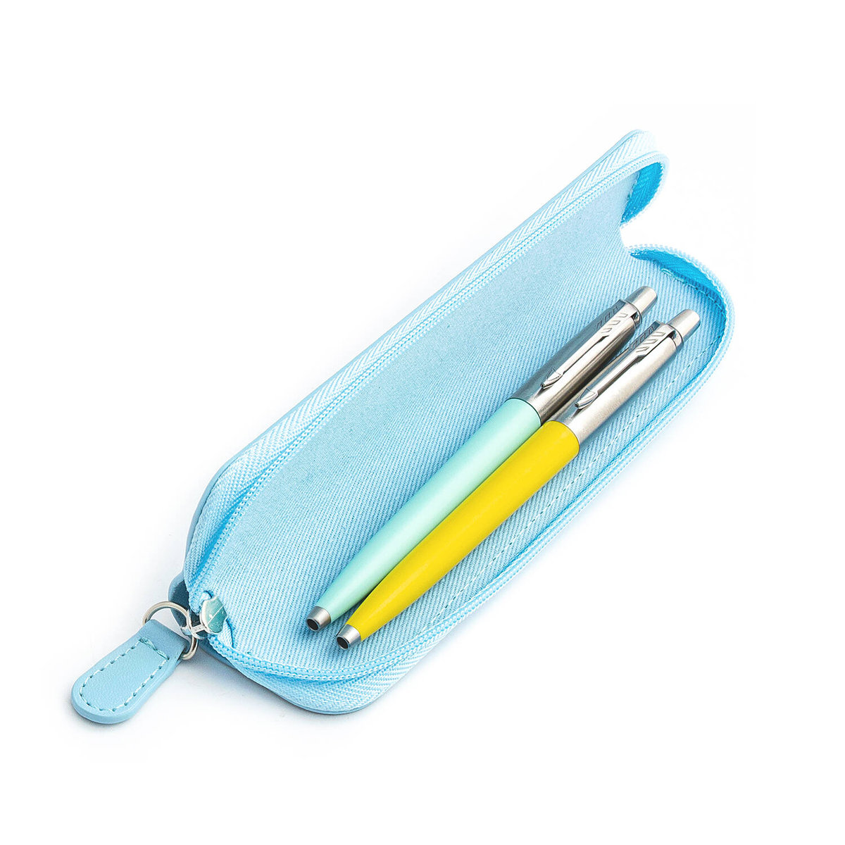 Zestaw prezentowy długopis Parker Jotter Originals Miętowy i Żółty z niebieskim etui