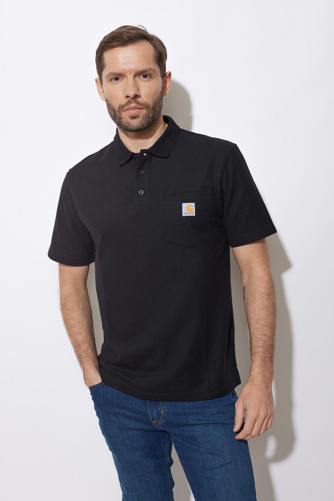 Koszulka męska polo Carhartt Force Midweight Pocket K570 czarny