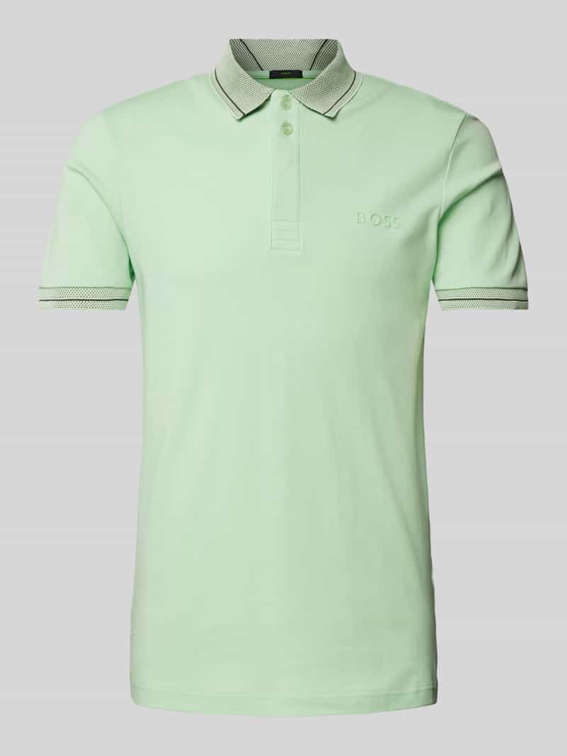 Koszulka polo z nadrukiem z logo model ‘Paule’