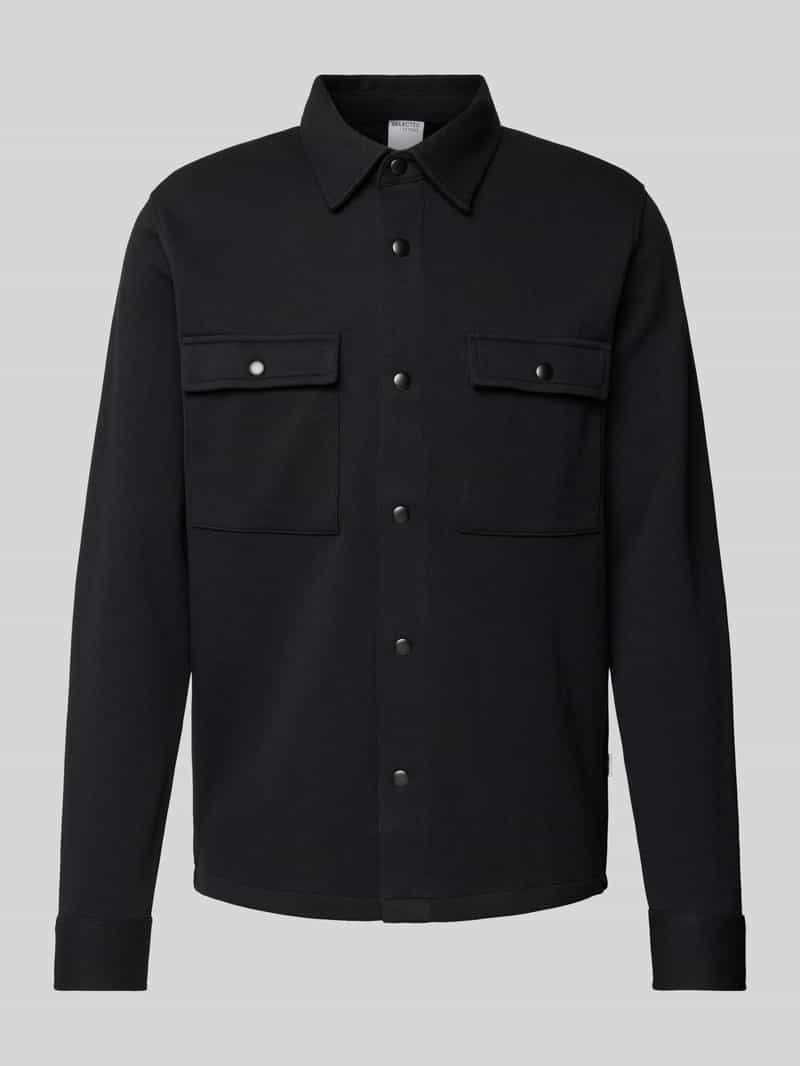 Kurtka koszulowa z kieszeniami na piersi model ‘JACKIE’