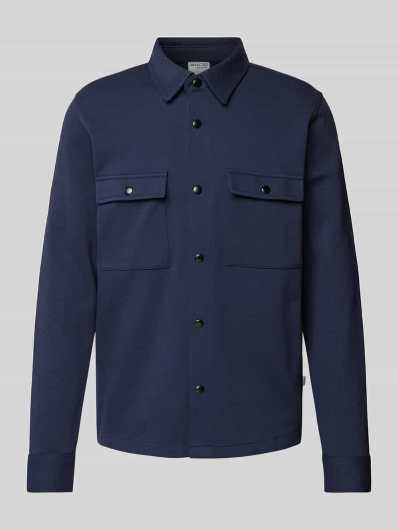 Kurtka koszulowa z kieszeniami na piersi model ‘JACKIE’