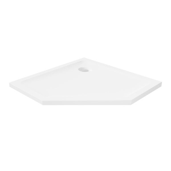 Brodzik Prysznicowy Pięciokątny Mild Akryl 90X90X4,5 Biały