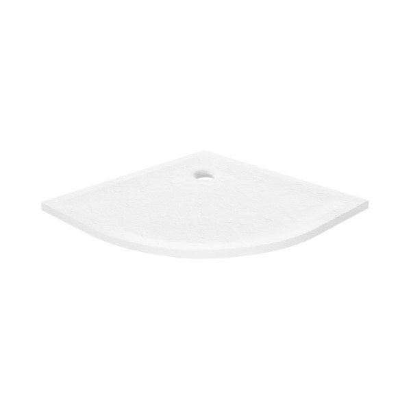 Brodzik półokrągły New Trendy Mild Stone 80x80x4,5 biały akryl B-0537