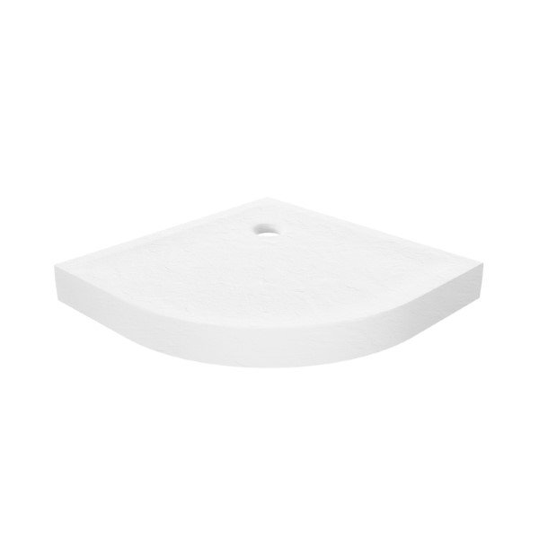 Brodzik półokrągły New Trendy Mild Stone 90x90x11,5 biały akryl B-0517