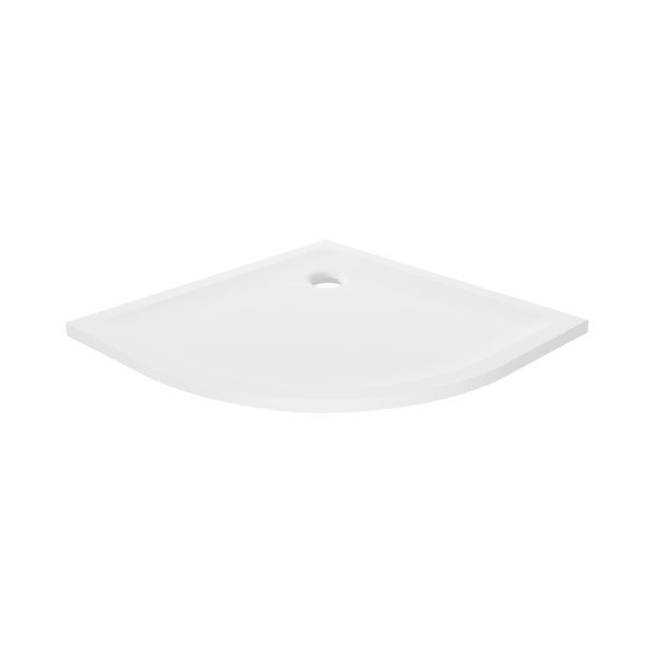 Brodzik półokrągły New Trendy Mild 90x90x45 cm biały akryl B-0622