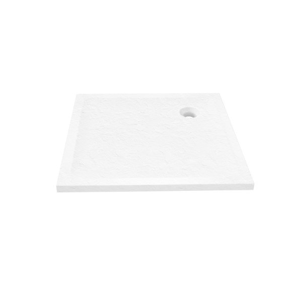 Brodzik kwadratowy New Trendy Mild Stone 80x80x4,5 biały akryl B-0541