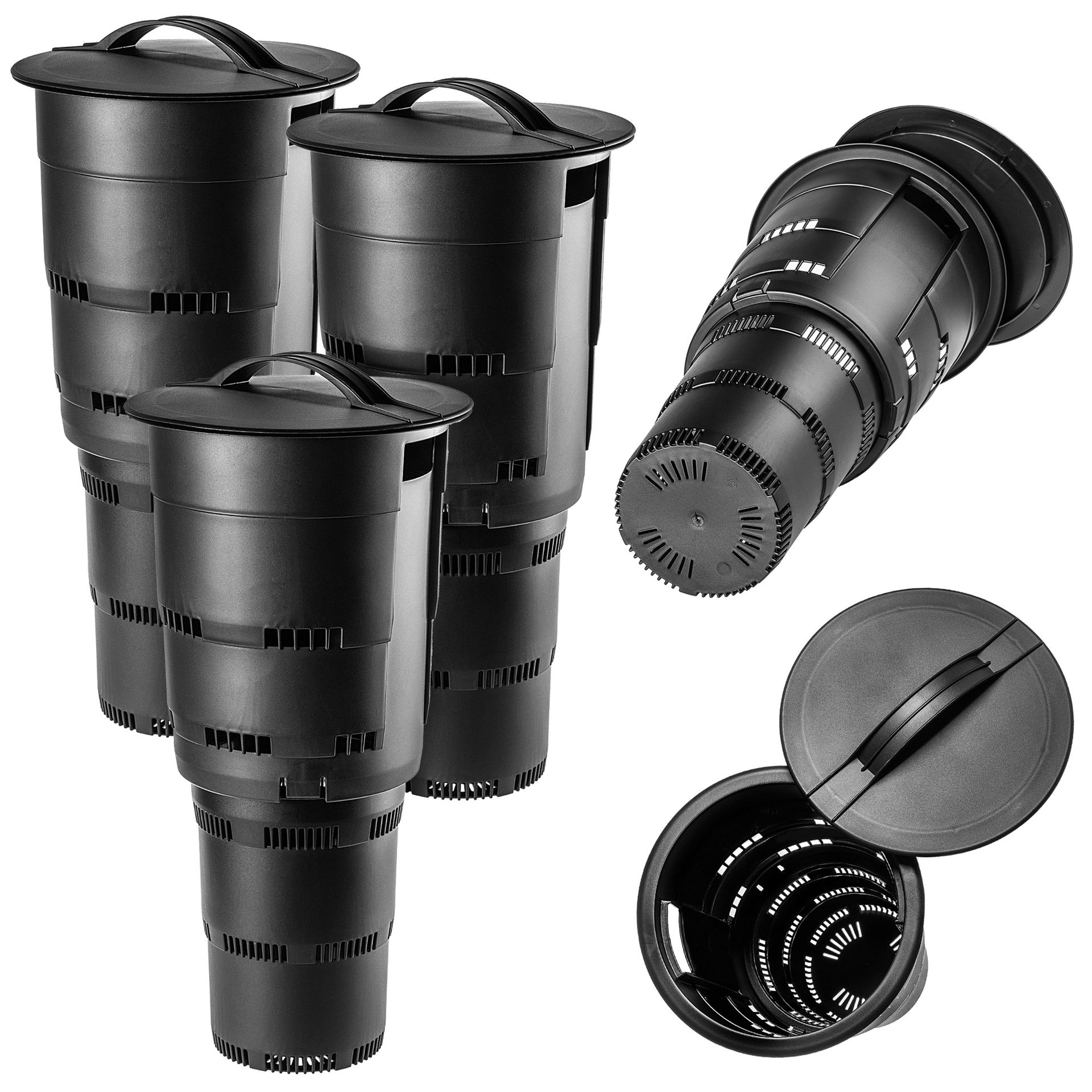 Podziemny kompostownik Varize 3szt czarny