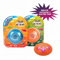 Frisbee kieszonkowe świecące 1 szt. mix