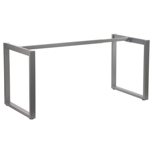 Stelaż ramowy stołu, biurka NY-131A - długość regulowna 100-160 cm, szary, noga o głębokości 60 cm