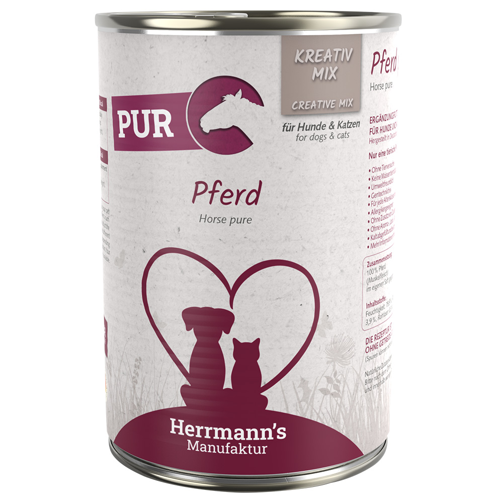 Herrmann's Bio PUR, 12 x 400 g - Konina