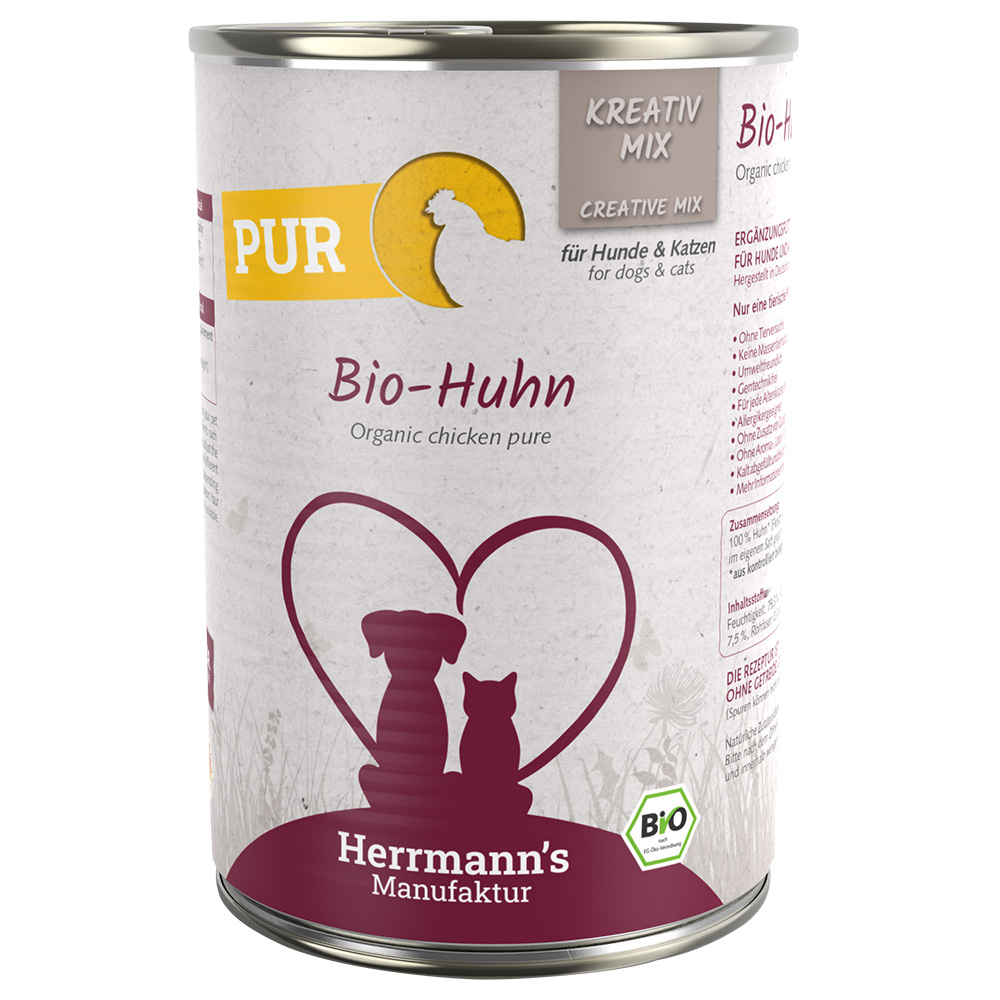 Herrmann's Bio PUR, 12 x 400 g - Biokurczak