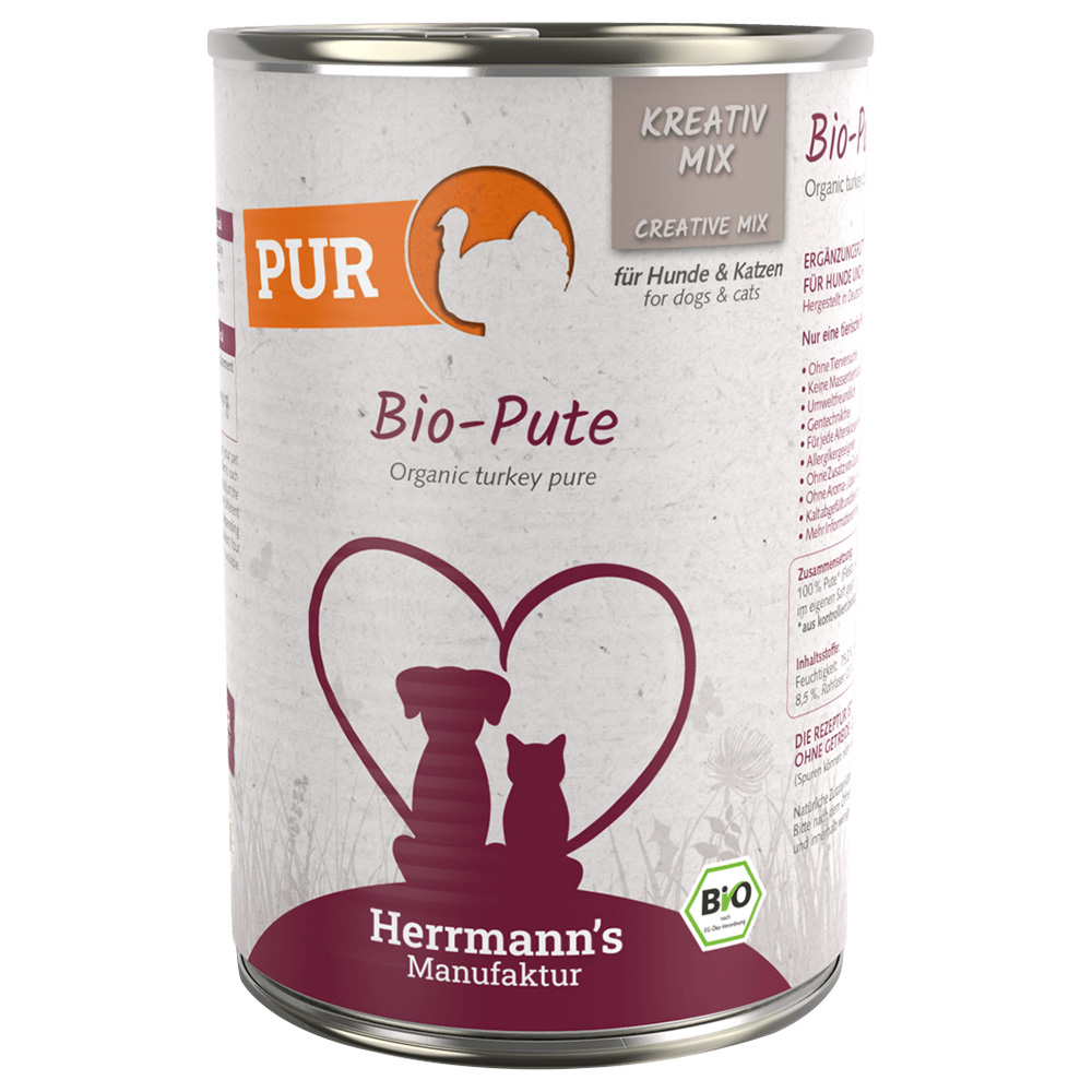 Herrmann's Bio PUR, 12 x 400 g - Bioindyk