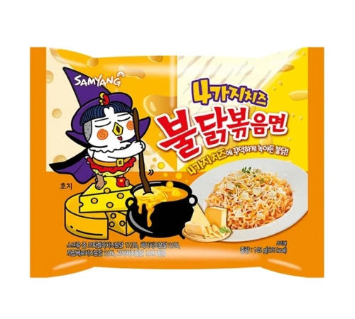Makaron inst. Ramen Hot Chicken Four Cheese 145g SamYang
