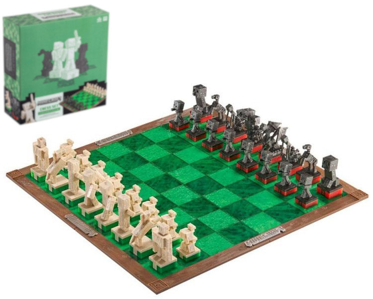 Szachy Minecraft - Overworld Heroes vs. Hostile Mobs - produkt licencjonowany